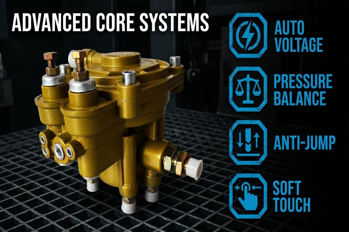 Mechanical ABS 3‑Axle Synchronous Relay Brake Valve for Heavy‑Duty Semi‑Trailers